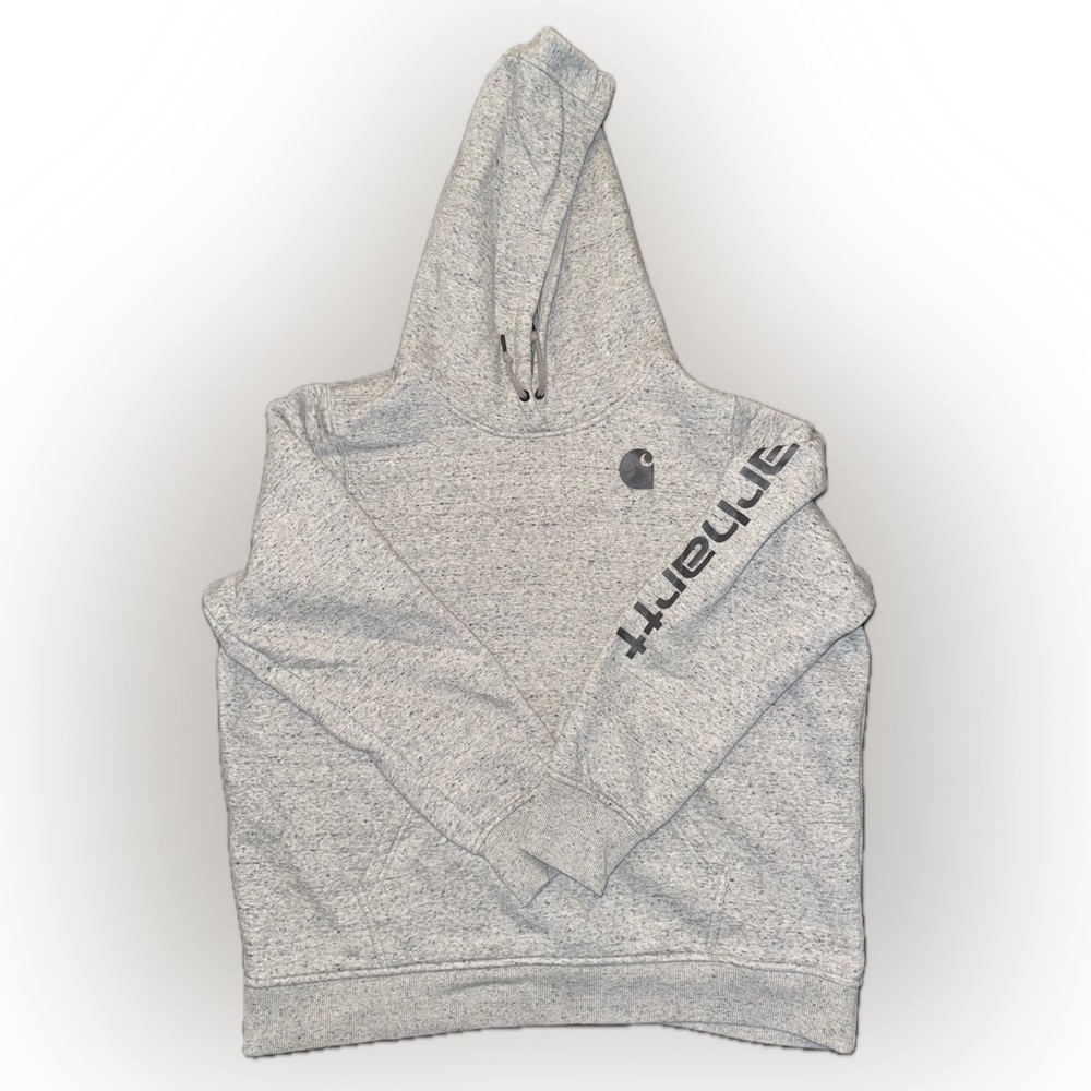 Carhartt Heather Gray Thick Material Extra Warm Pullover Hoodie Women’s XXL (20)